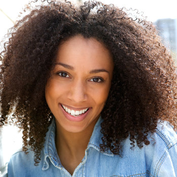 Cheerful Young African woman